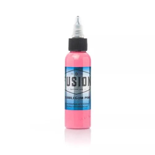 Fusion Ink Bubblegum Pink 1oz tattoo ink bottle