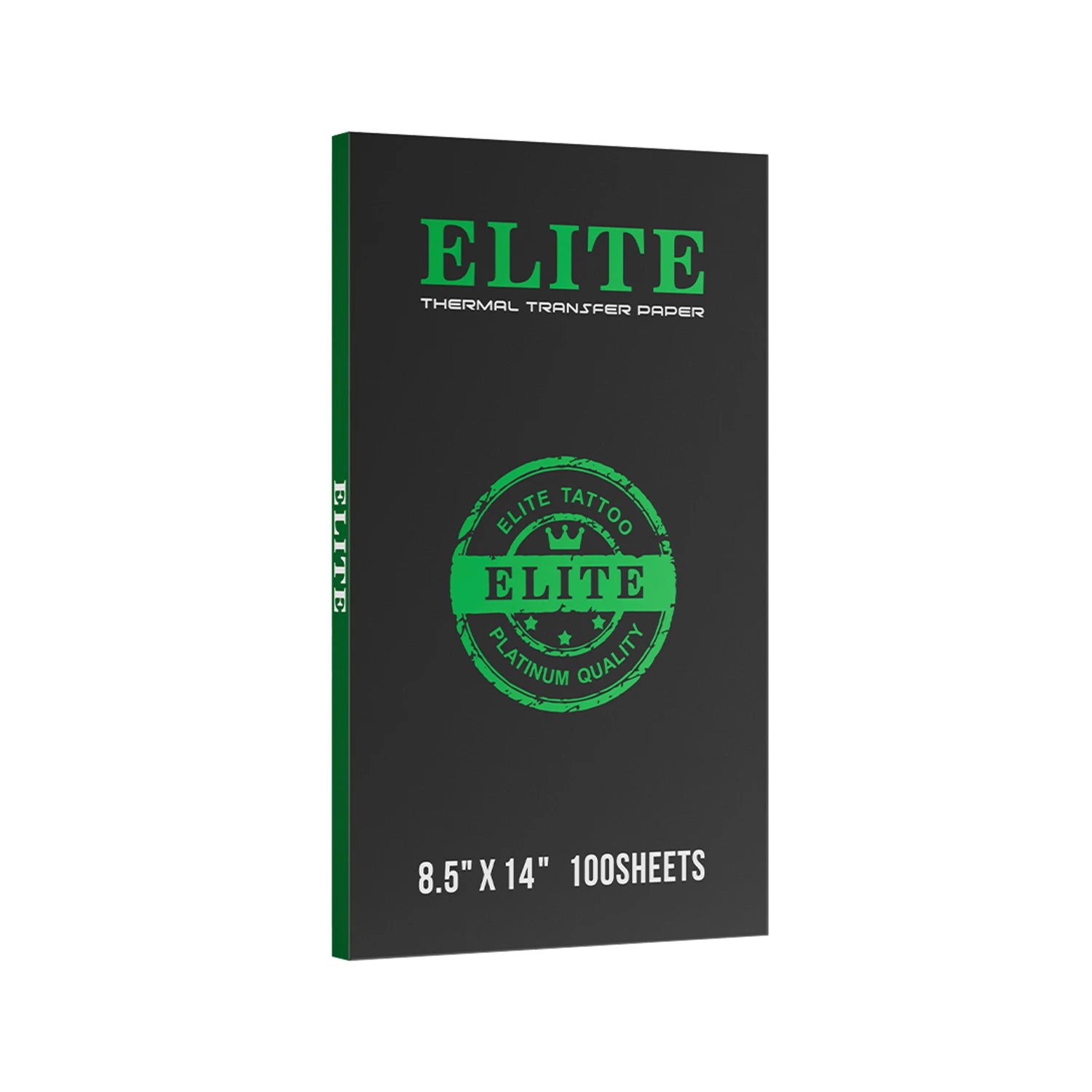 Elite thermal transfer paper 8.5'' x 14'' on a white background