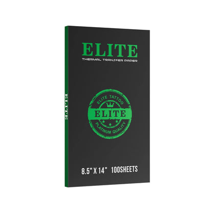 Elite thermal transfer paper 8.5'' x 14'' on a white background