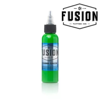 Fusion Gamma Green vegan tattoo ink for vivid colour work