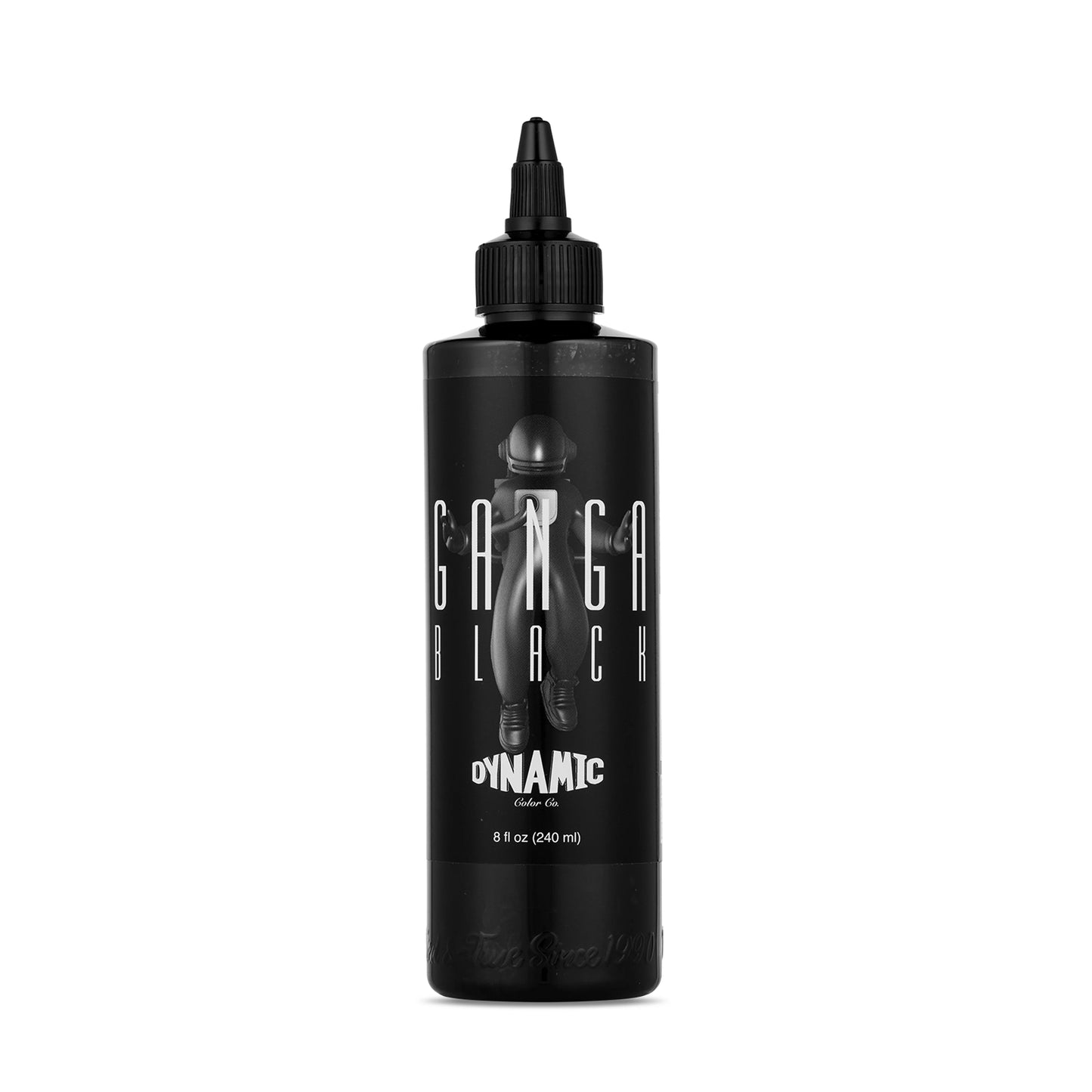Dynamic Ganga Black Tattoo Ink 8oz bottle – professional black tattoo ink