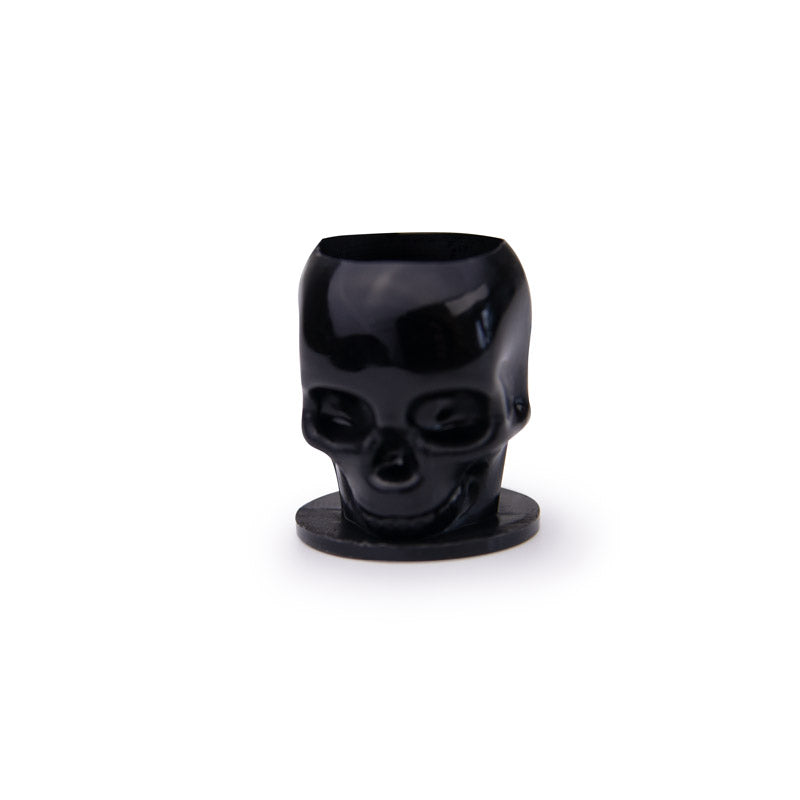 MAGIC MOON Black Skull Ink Caps, 200 pcs, tattoo ink cups