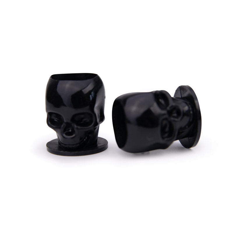 Black Skull Ink Caps, large tattoo ink cups