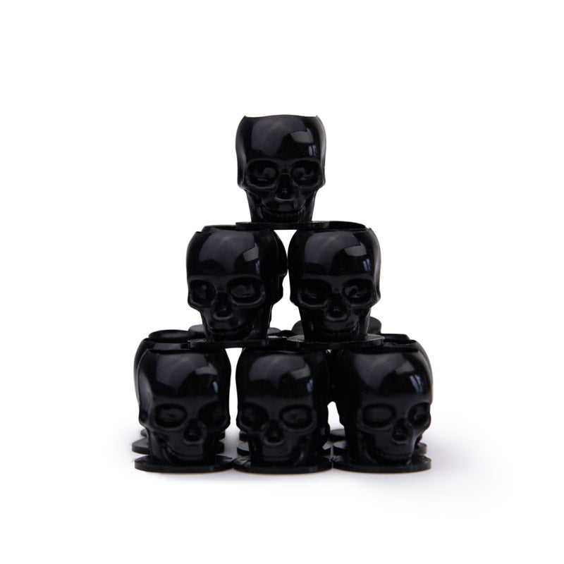 Durable tattoo ink cups with 3D skull design