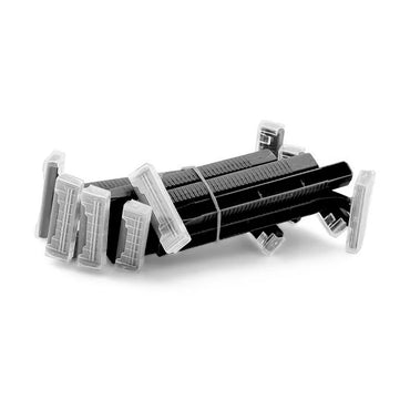 Twin blade razors for tattoo skin preparation