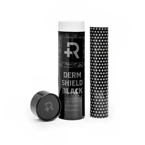 Recovery Derm Shield Black protective tattoo film