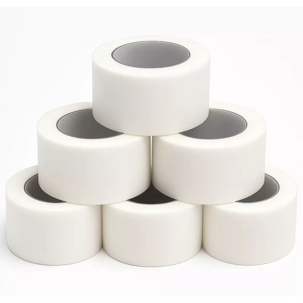 Microporous Tape Paper type stack of 6 in a white background
