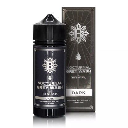 Bishop Nocturnal Grey Wash bottle and packaging on a white background