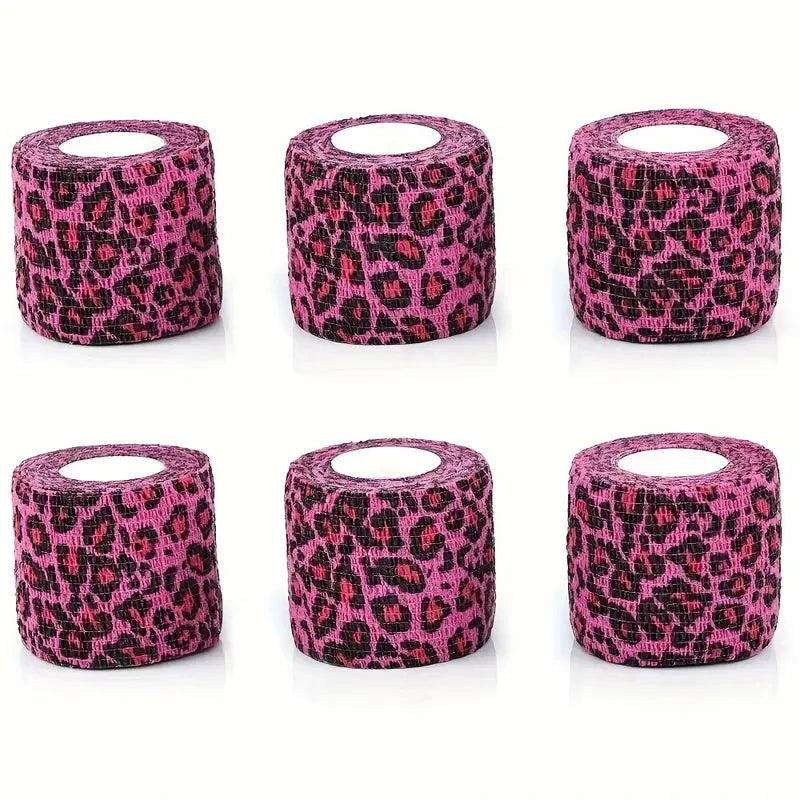 Grip Wrap 50MM x 4.5M - Pink Animal Print Non Woven - Tattoo Boutique