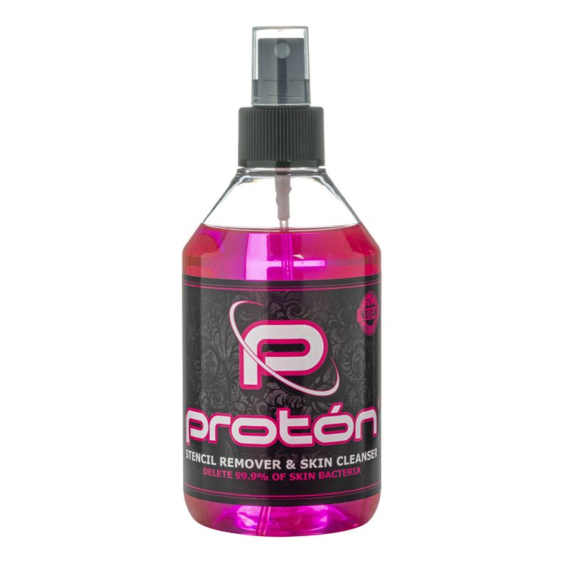 ROTON Stencil Remover & Skin Cleanser Pink 250ml for tattoo stencil removal and skin prepping.