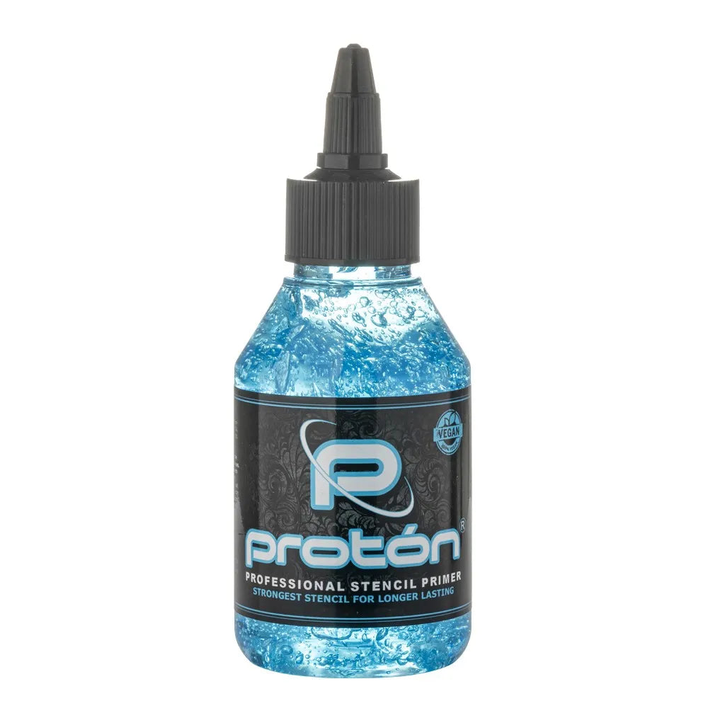 Proton Professional Tattoo Stencil Primer 100ml Bottle Blue Front