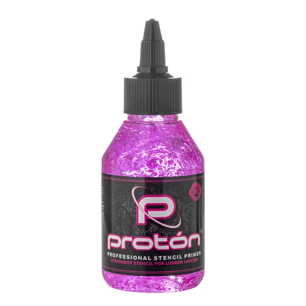 Proton Professional Tattoo Stencil Primer 100ml Bottle Pink Front