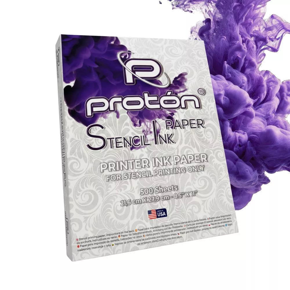 Proton stencil paper for stencil ink tank systems