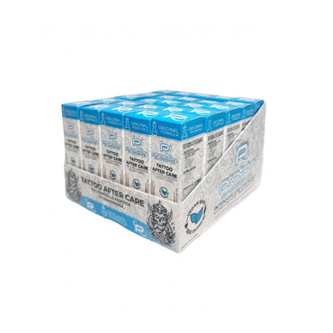 Box of Proton tattoo after care products on a white background