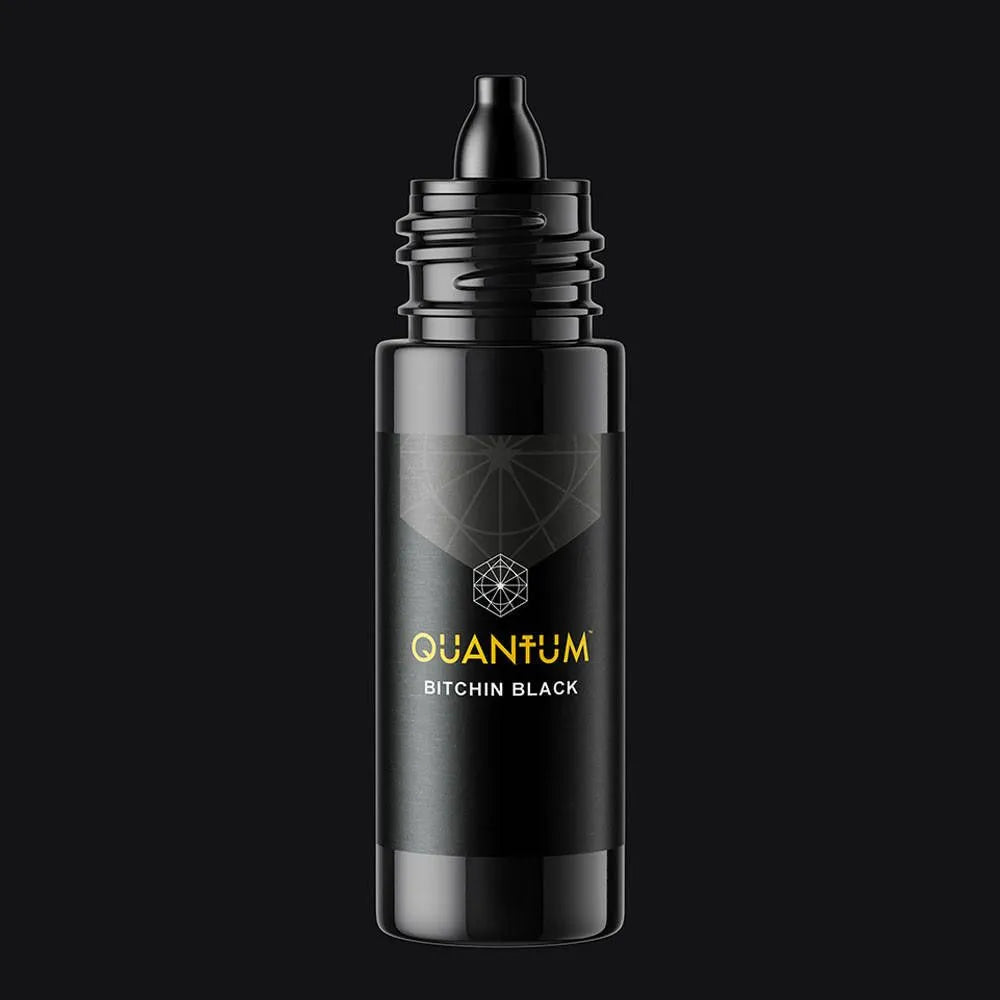 Professional black tattoo ink with 80 percent pigment