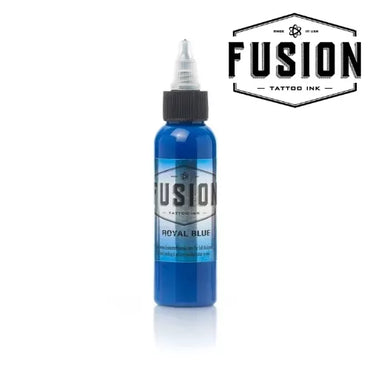 Fusion Tattoo Ink Royal Blue 30ml bottle for artists
