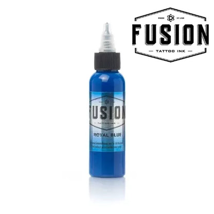 Fusion Tattoo Ink Royal Blue 30ml bottle for artists