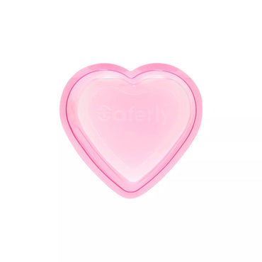 Saferly pink heart shaped rinse cups 150ml