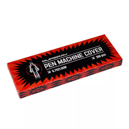 Superay pen machine covers 6.7 x 21.5cm 200 pack