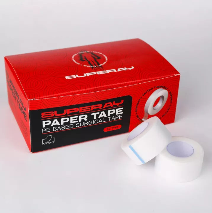 Superay PE tattoo medical tape 2.5cm x 9.1m box of 12