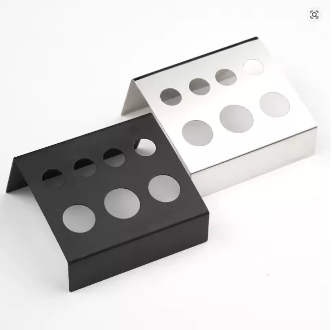 Tattoo ink cup holder in Black and Stainless Steel