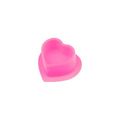 Pink Heart Silicone Ink cups - 100pcs - Tattoo Boutique