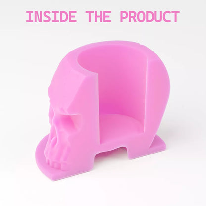 pink skull ink holder cutaway view