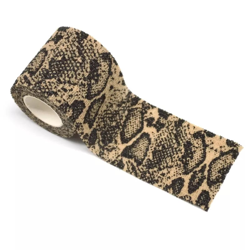 Snake skin pattern cohesive tattoo grip wrap