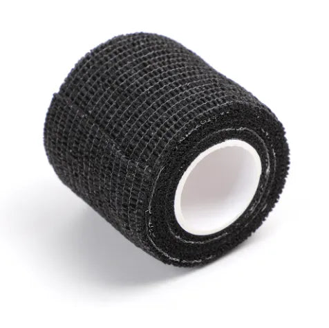 Tattoo grip tape black nonwoven and latex-free