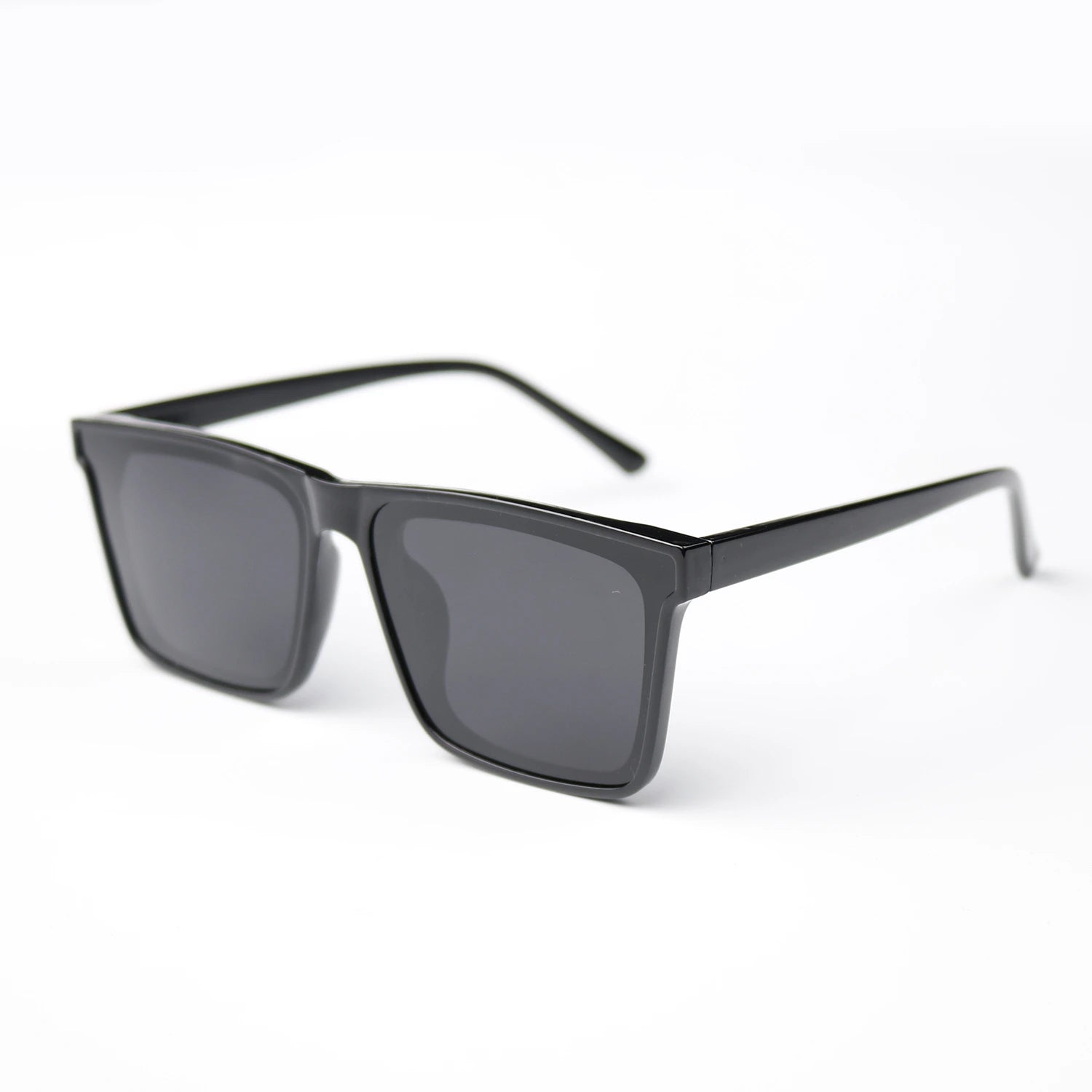 Black Tattoo Glasses with anti-glare lenses on a white background