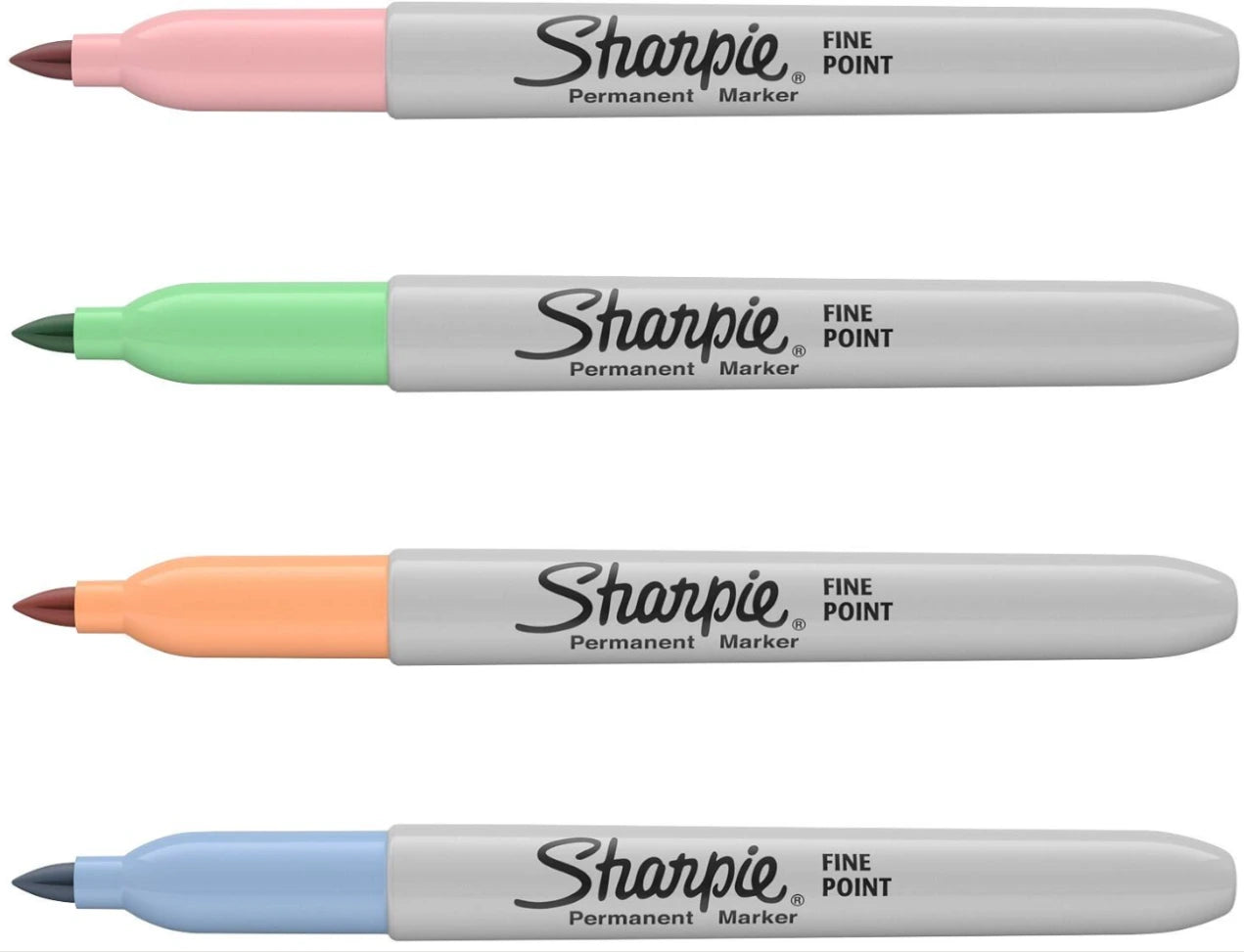 Classic and Pastel Sharpie packs side by side for tattoo use