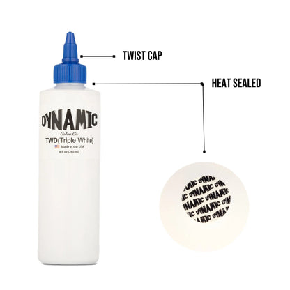 White tattoo ink for highlights and solid white areas