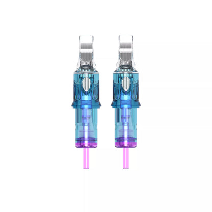 Apex tattoo needles close up in a white background