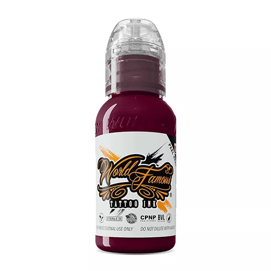 World Famous Deep Magenta Tattoo Ink 30ml bottle
