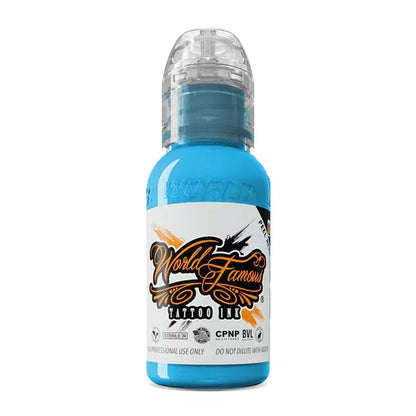Professional blue tattoo ink Light Wave by World Famous Ink