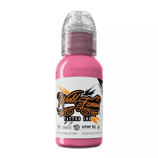 World Famous Ink Sakura Pink Tattoo Ink 30ml bottle