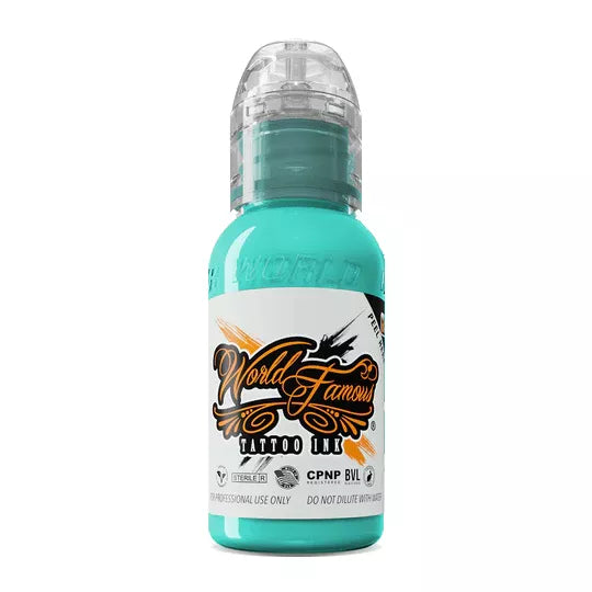 World Famous Tiffany Tattoo Ink 30ml bottle – turquoise tattoo ink