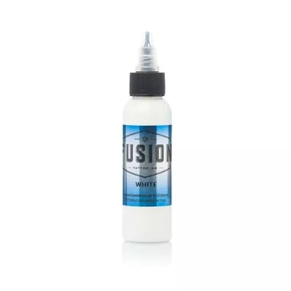 Fusion Ink White 1oz tattoo ink bottle for highlights