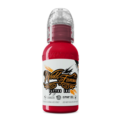 World Famous Tattoo Ink – Samuel O'Reilly Red 30ml (1oz) - Tattoo Boutique